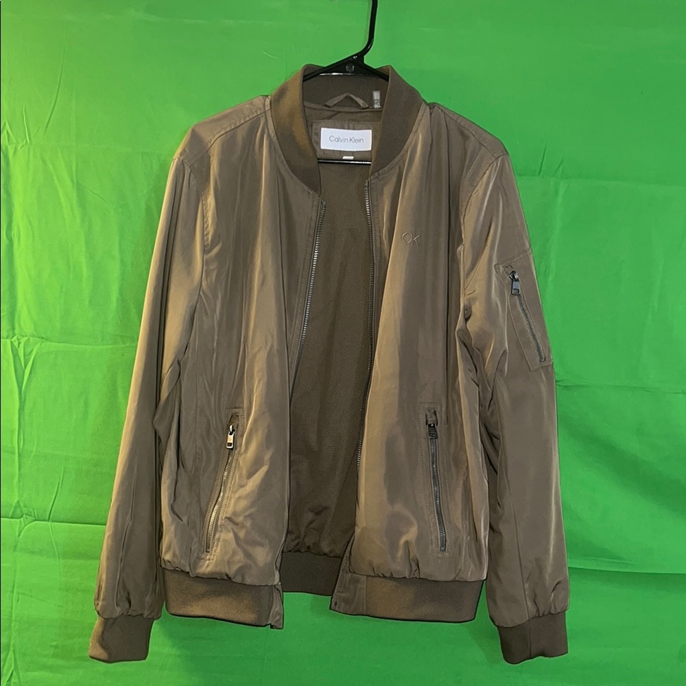 Calvin Klein Men's Brown Bomber Jacket